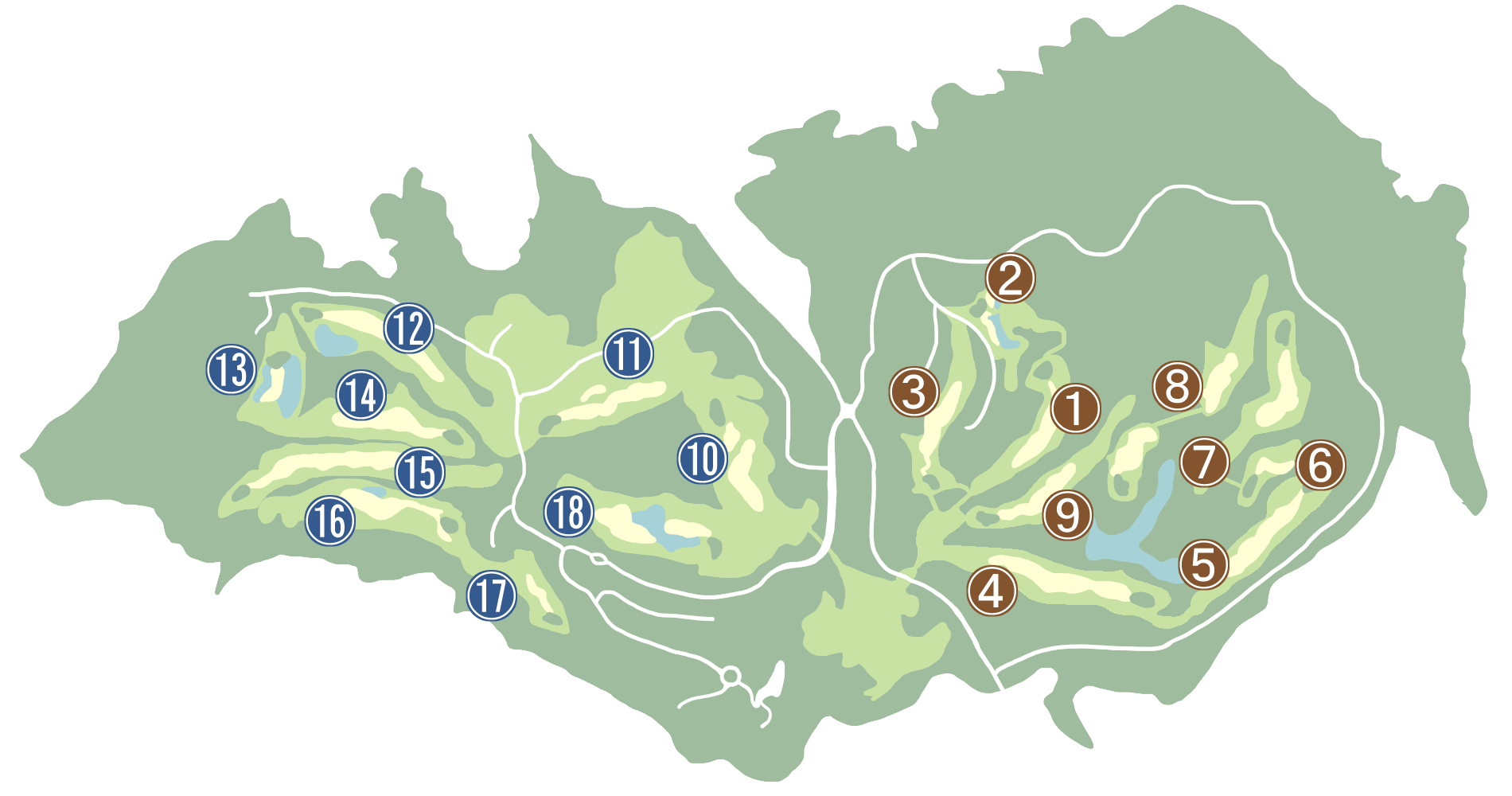 ゴルフコース地図